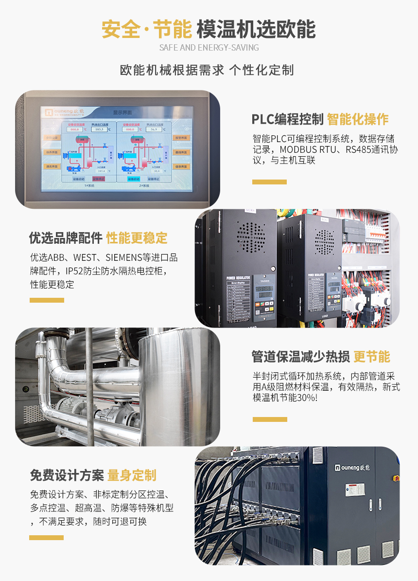 雙段式模溫機產品特點